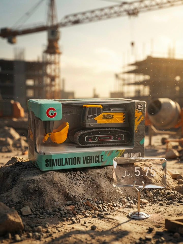 Construction Truck Toy  Die-Cast Simulation Engineering Vehicle for Kids