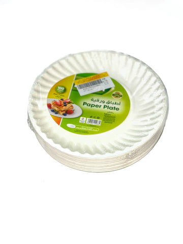 Paper Plates 100 Pcs 7 Inch Riyal and More