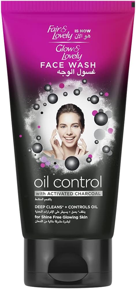 Glow & Lovely Face Wash Oil Control with Activated Charcoal 150g