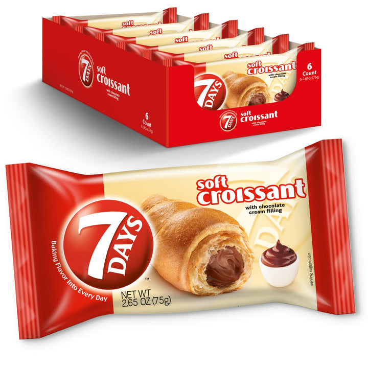 7-Days Croissant with Cocoa Filling 6 Pcs Pack