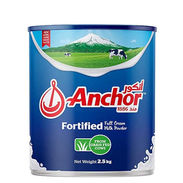 Anchor Fortified Full Cream Milk Powder 400g/2.5kg Riyal and More