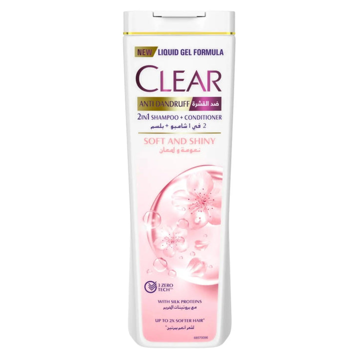 Clear Anti Dandruff 2 in 1 Shampoo + Conditioner 400ml Riyal and More