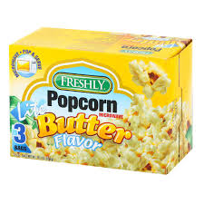 Freshly Popcorn Microwave Lite Butter Flavor 3 Bags