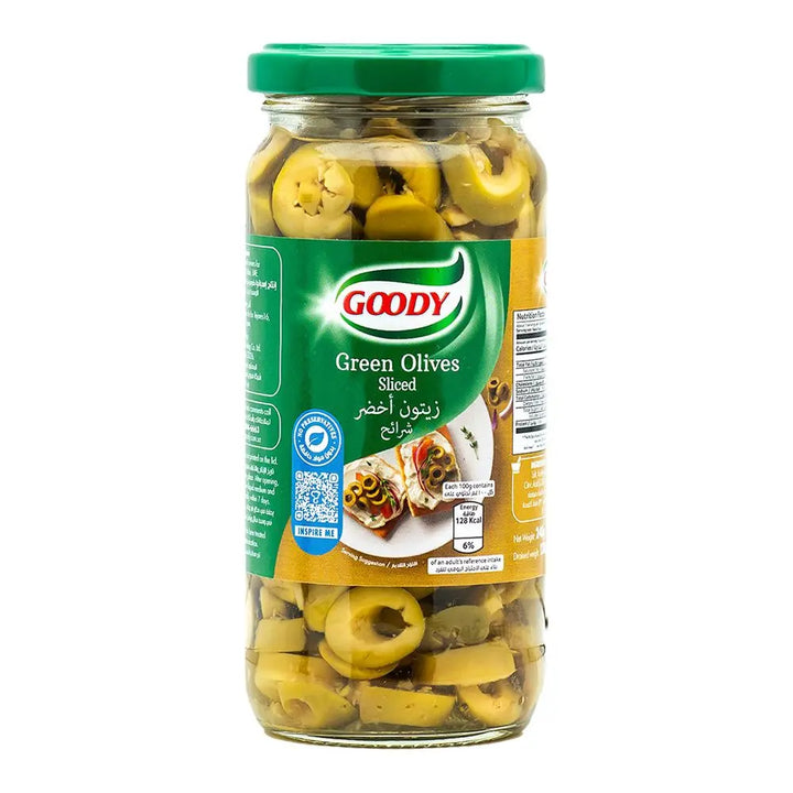 Goody Green Olives Sliced 240g