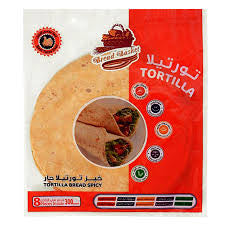 Bread Basket Tortilla Wraps Spicy 8 Pieces