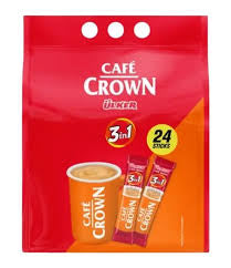 Cafe Crown 3 in 1 Classic Instant Coffee 24 Sticks