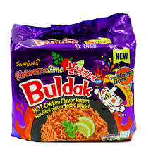 Buldak Habanero Lime Hot Chicken Flavor Ramen 5 Packs 135gx5