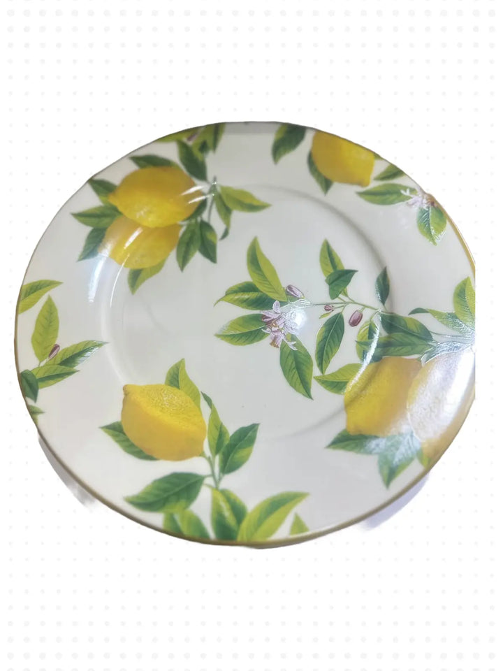 Lemon Grove Porcelain Plate, Decorative Kitchen Serving Dish Riyal and More