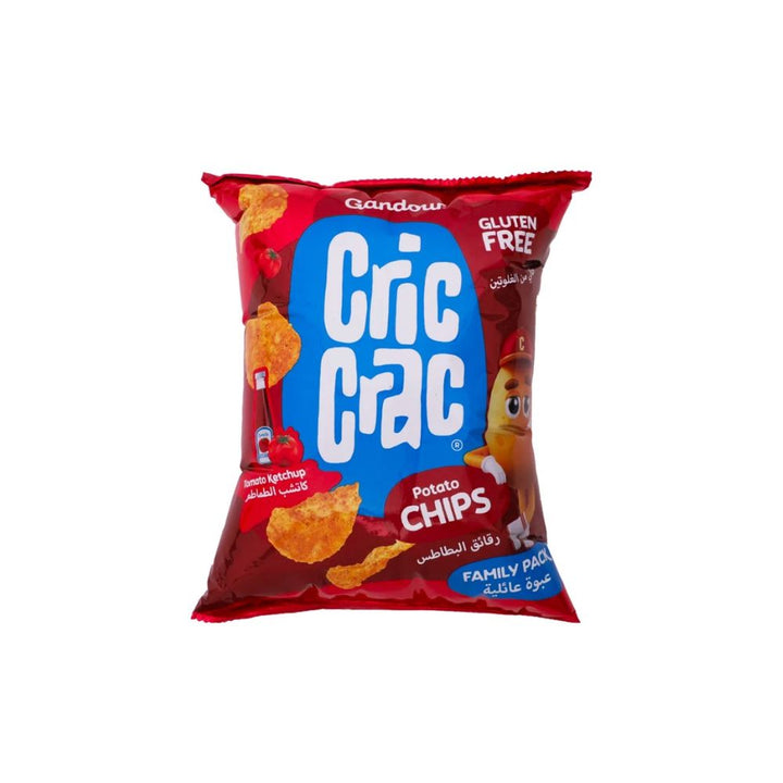 Gandour Cric Crac Potato Chips Ketchup 100G 2PCS