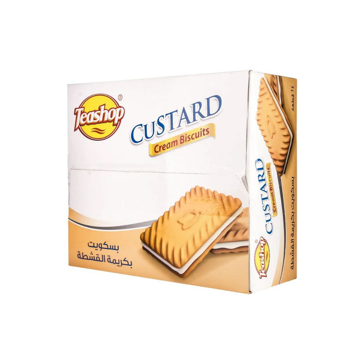 Tea Shop Custard Cream Biscuits 24 Pcs