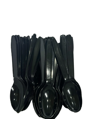 Plastic Ice Cream Spoon 100 Pcs Pack Riyal and More