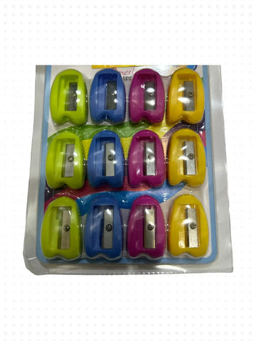 Colorful Pencil Sharpeners, 12 Pieces - Riyal and more