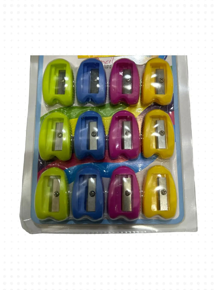 Colorful Pencil Sharpeners, 12 Pieces - Riyal and more