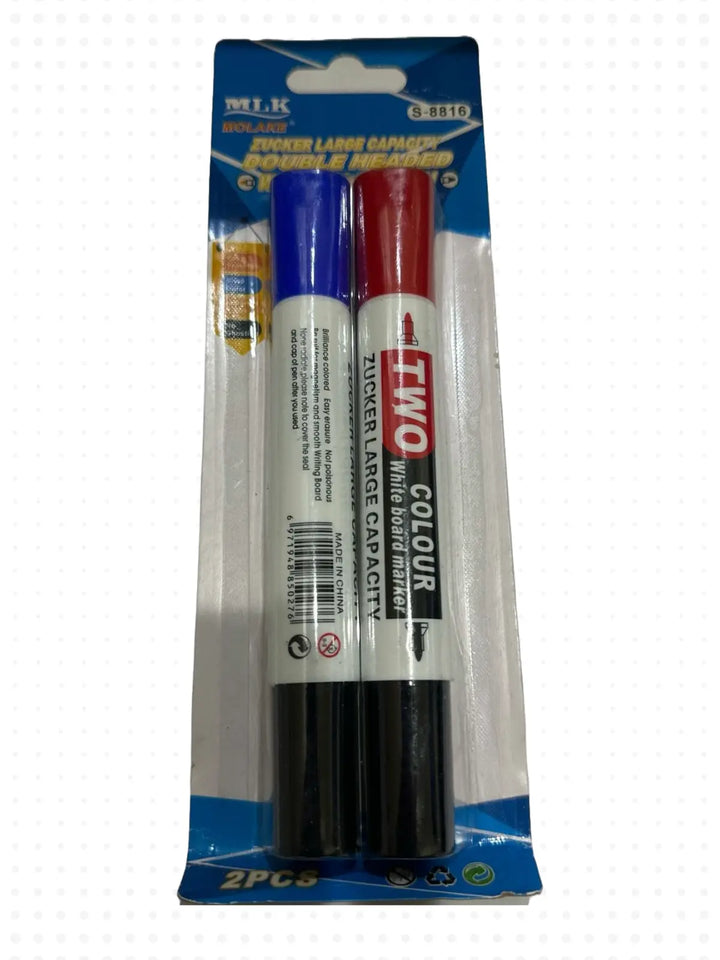 Double Headed Whiteboard Markers, Red & Blue - Riyal and more