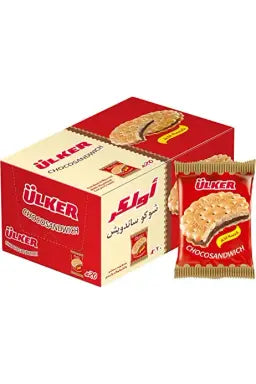 Ulker Choco Sandwich Sandwich Biscuit with Hazelnut Cocoa Cream x24