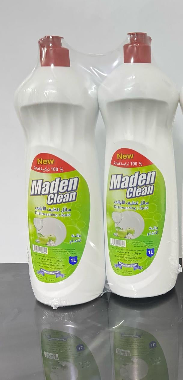 Maden Clean Dishwashing Liquid 1L  2 Pcs