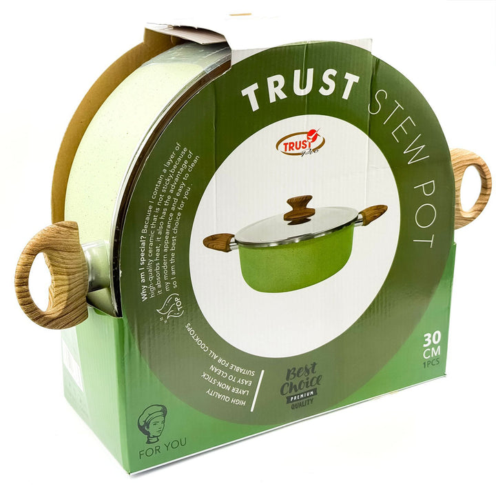 Trust Green Non-Stick Stew Pot 30 CM