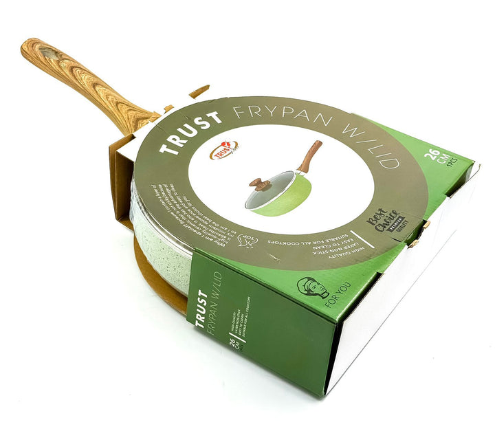 Trust Non-Stick Frypan with Lid - 26cm Green