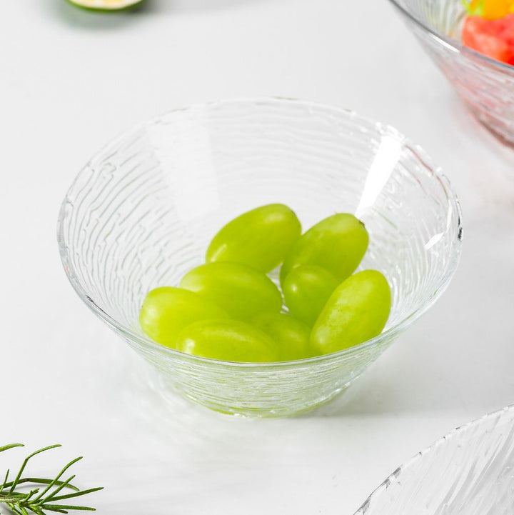 Clear Glass Fruit Bowl 3 Pcs