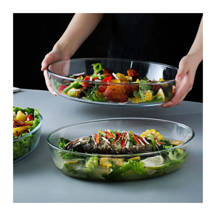 Oval Glass Baking Dish Set