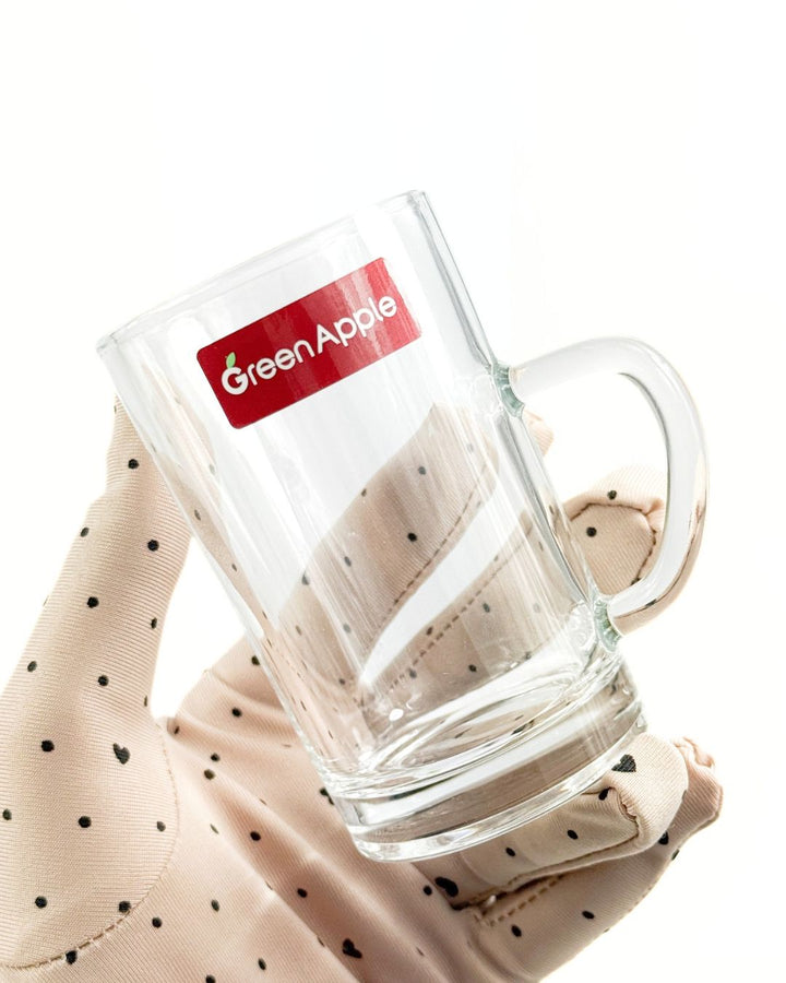 Riyal and More Green Apple Glass Mug 6 PCS