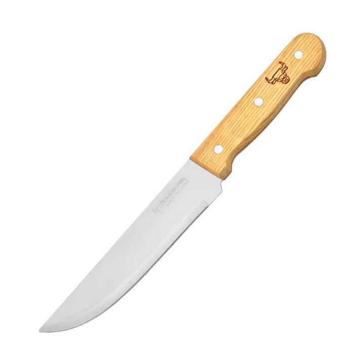 Stainless Steel Utility Knife with Wooden Handle