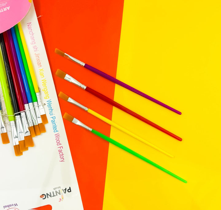 Kids' Colorful Paint Brush Set