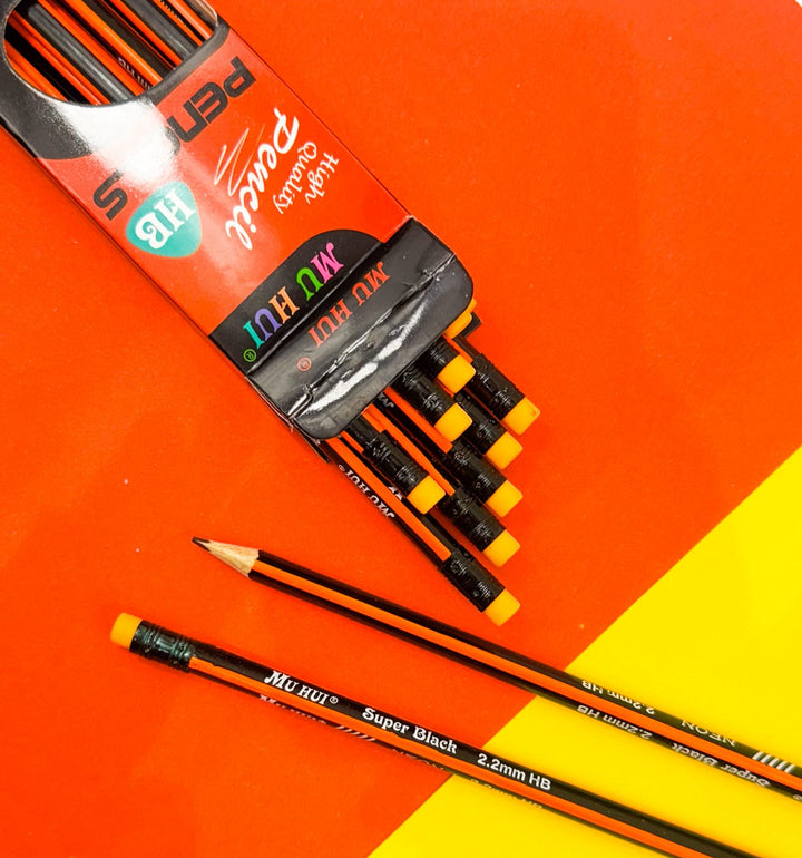 HB Super Black Pencils (Pack of 12)