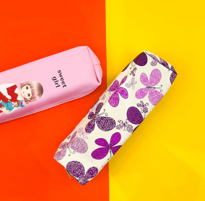 Riyal and More Cute Pencil Case - "Sweet Girl" &amp; Butterfly Designs