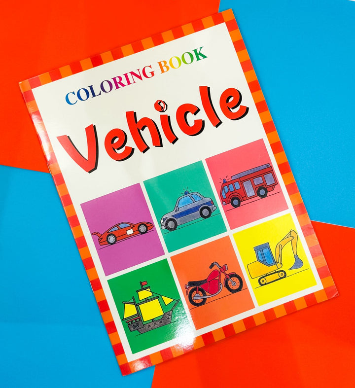 Kids' Vehicle Coloring Book