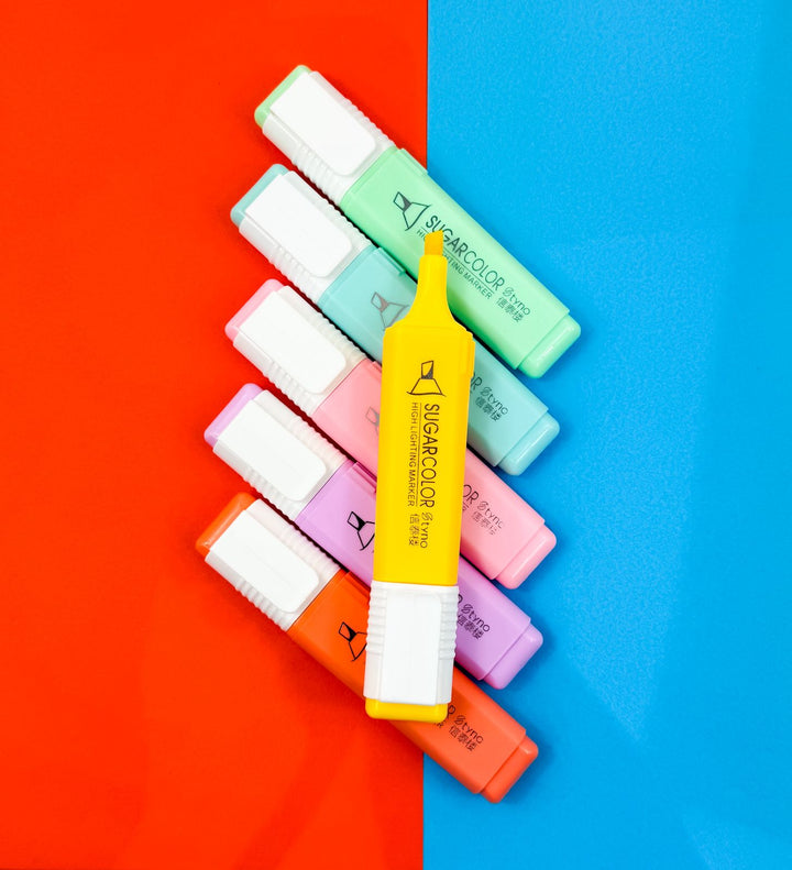 Sugar Color Pastel Highlighters (Set of 6)