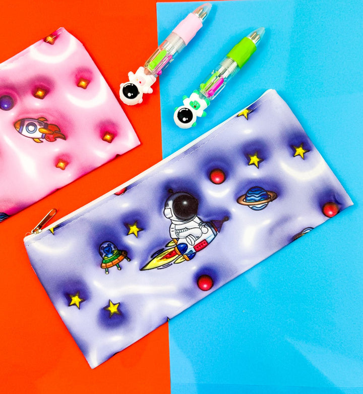 Riyal and More Space Theme Pencil Case &amp; Eraser Set