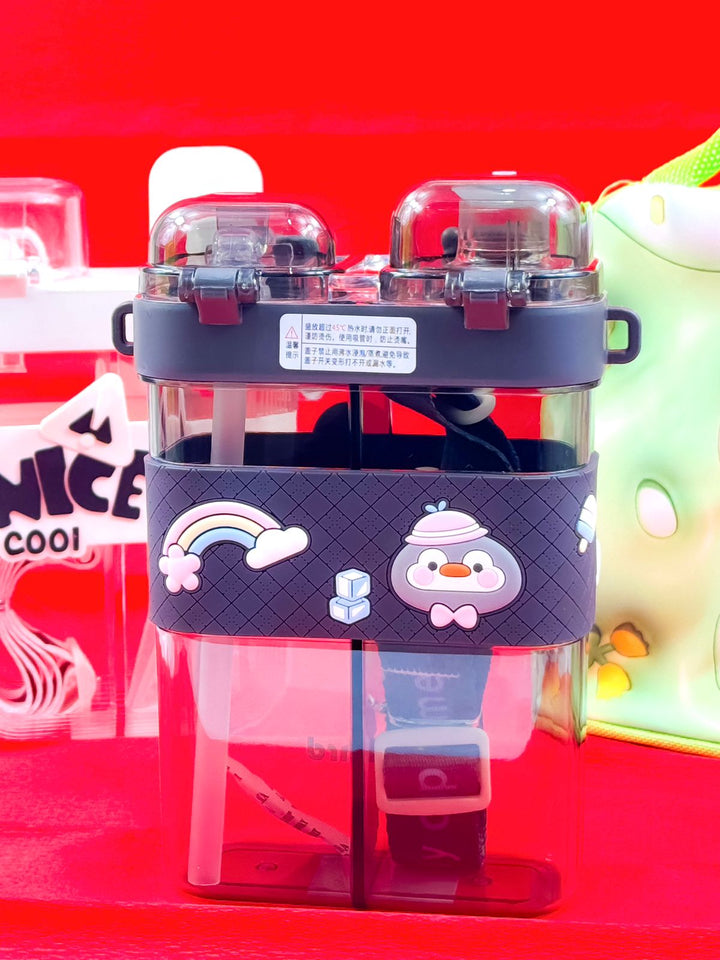 Kids' Dual-Cap Hydration Bottle