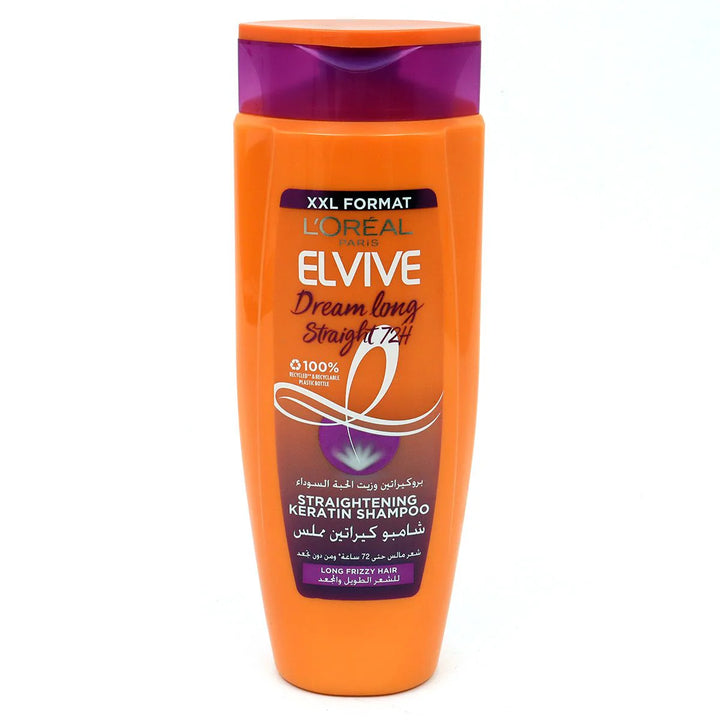 XXL Format Loreal Paris Elvive 72h Straightening Shampoo 600ml