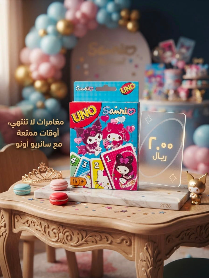 Sanrio UNO Card Game  Family Party Card Game for Kids & Adults