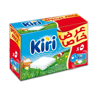 Kiri Fresh Cream and Milk Spreadable Cream Cheese 5x100g