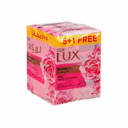 Lux Soap Glowing Skin Rose 6x120g